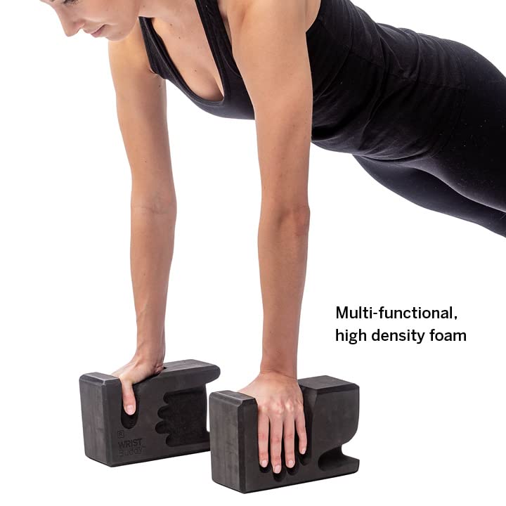 WRIST Buddy® Yoga Blocks 2 Pack | Ergonomic Hand-Shape Reduces and Prevents Wrist Pain | Enhances Comfort, Stability, and Grip Strength | EVA Yoga Accessories Set | Best Gifts