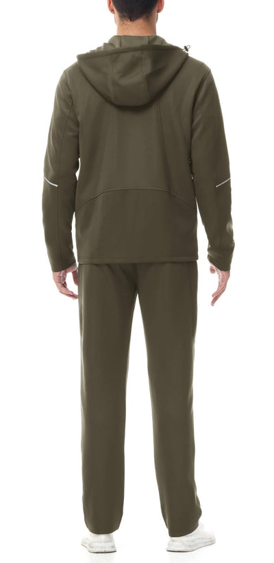 Rdruko Men's Track Sweat Suits 2 Piece Set Sweatsuits Tracksuits Jogging Workout Gym Athletic Suits with Hood