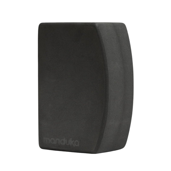 Manduka Foam Yoga Block - Recycled EVA Foam Block with Ergonomic Support, Yoga Equipment, Home Gym Accessory, & Pilates Tool, Lightweight for Travel, High Density, Comfortable Edges