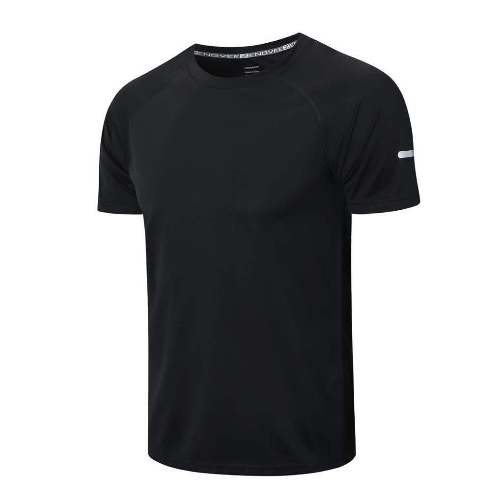 frueo Men's 1/3 Pack Workout Shirts Quick Dry Moisture Wicking Short Sleeve Mesh Athletic T-Shirts