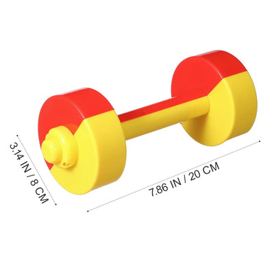 Kids Dumbbell Toy 1 Pair Kids Weight Lifting Set Plastic Dumbbell Toy Gym Sports Workout Equipment for Kids