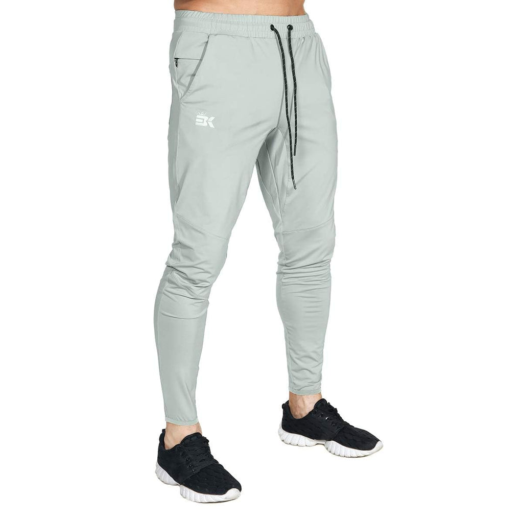 BROKIG Mens Lightweight Gym Jogger Pants,Men's Workout Sweatpants with Zip Pocket
