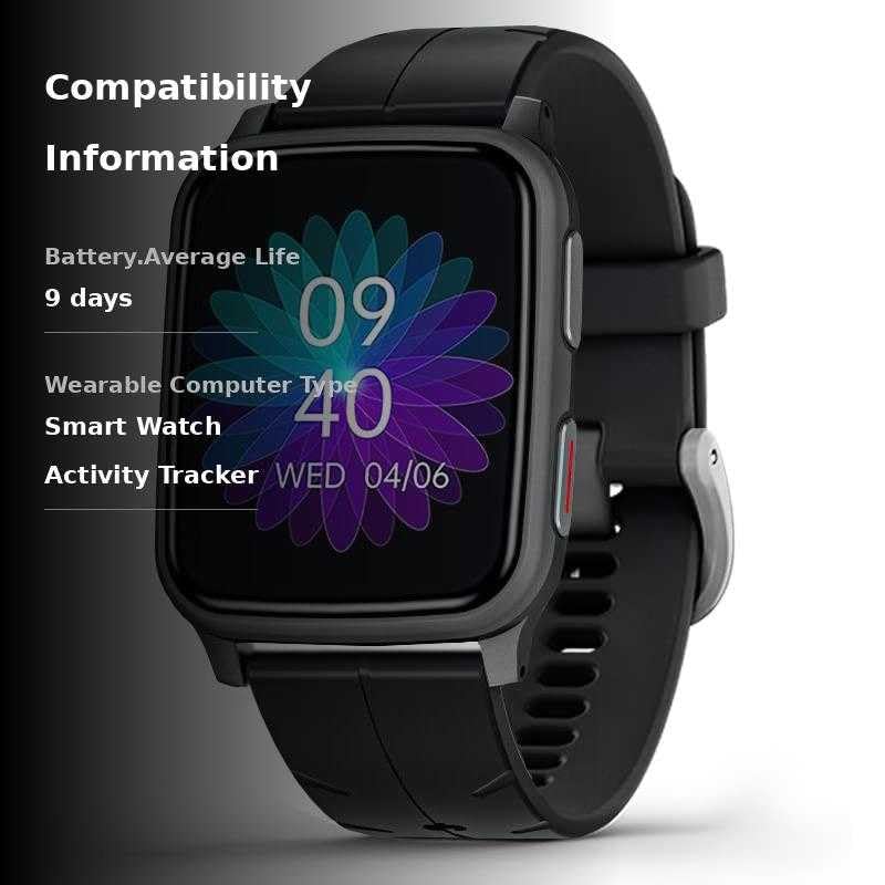 FITVII Fitness Tracker, Smart Watch with 24/7 Blood Pressure Heart Rate and Blood Oxygen Monitor, Sleep Tracker with Calorie Step Counter, IP68 Waterproof Activity Tracker for Women Men Android iOS