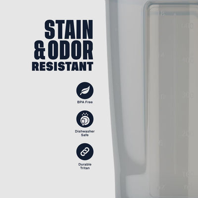 BlenderBottle Shaker Bottle Pro Series Perfect for Protein Shakes and Pre Workout, 28-Ounce, Black