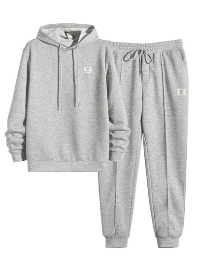 JMIERR Men's 2 Piece Outfits Hoodie Sweatshirt Tracksuit & Joggers Sweatpants Sweatsuit Set