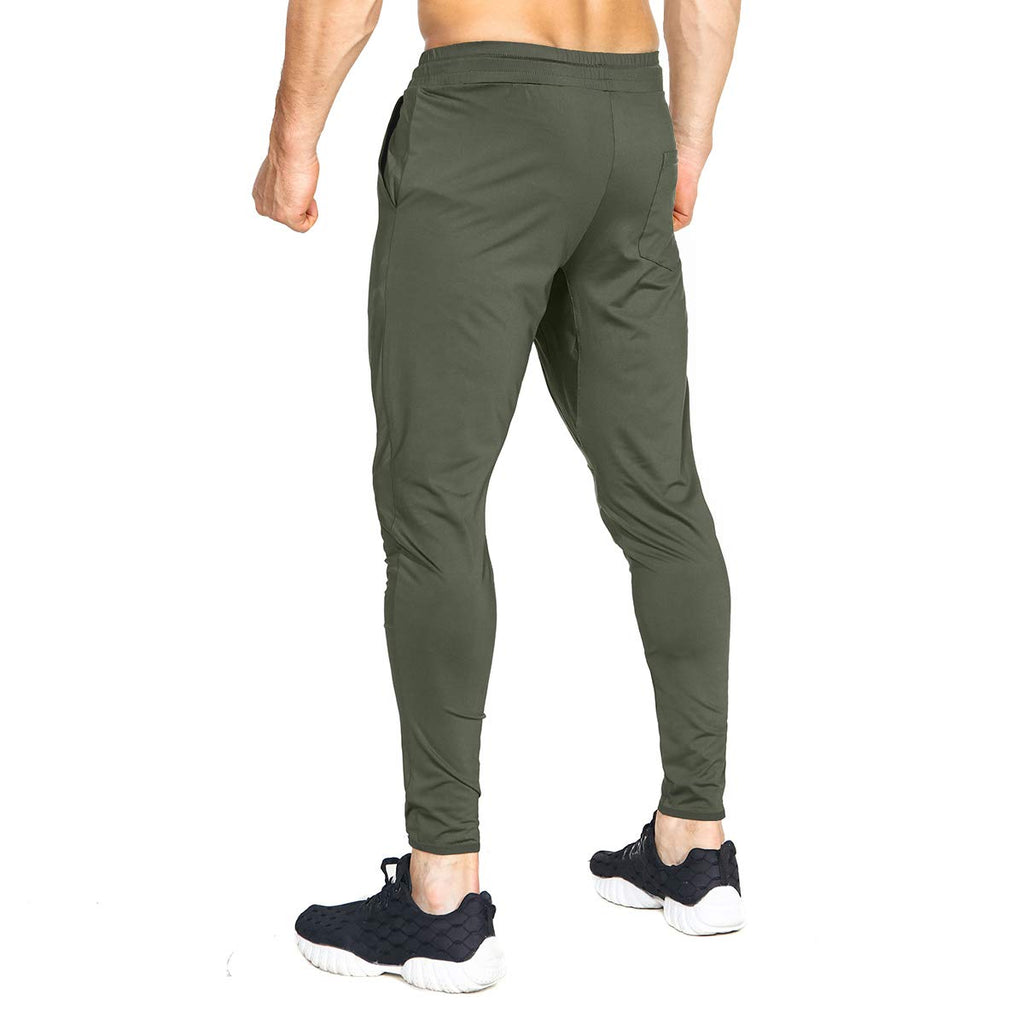 BROKIG Mens Lightweight Gym Jogger Pants,Men's Workout Sweatpants with Zip Pocket