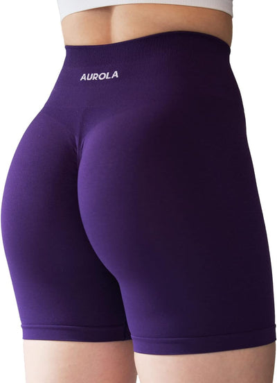 AUROLA Intensify Workout Shorts for Women Seamless Scrunch Short Gym Yoga Running Sport Active Exercise Fitness Shorts