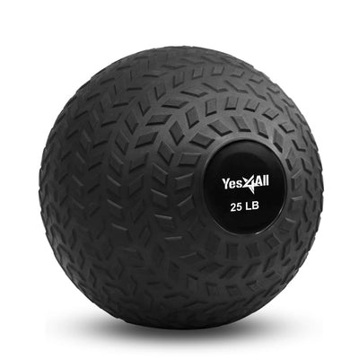 Yes4All Upgraded Fitness Slam Medicine Ball 10lbs for Strength, Power Workout | Exercise, Workout Ball | Orange Beast