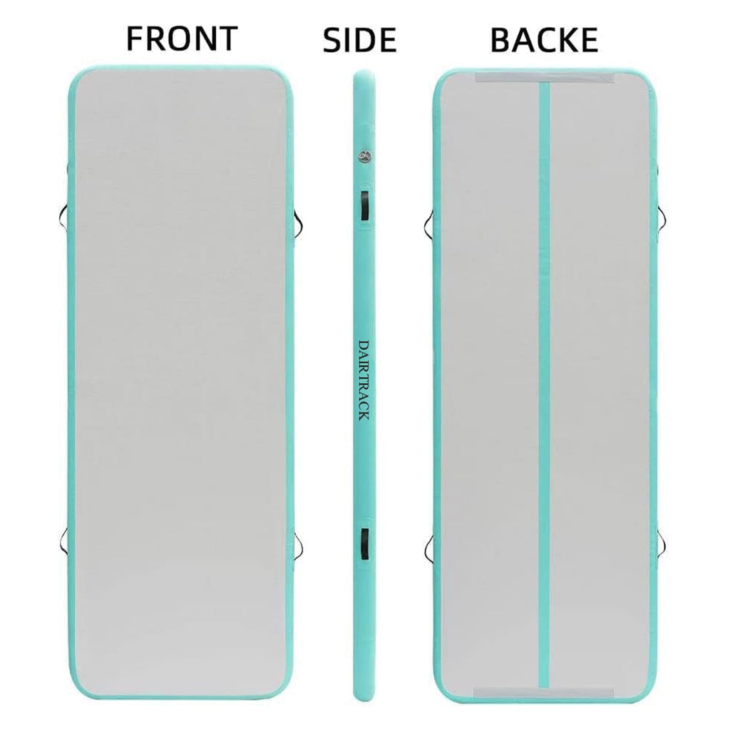 DAIRTRACK Inflatable Gymnastics Air Mat 10ft/13ft/16ft/20ft Tumble Track Tumbling Mats for Home Use/Gym/Training/Cheerleading/Yoga/Water