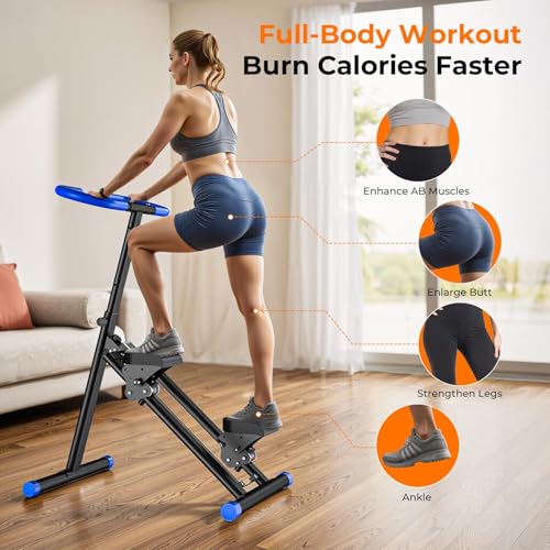 OWLSKY Stair Stepper for Home, Vertical Climber Exercise Machine with Stable Triangular Frame, LCD Monitor, Smooth & Quiet Motion, Full Body Workout Equipment, Supports 330 LBS