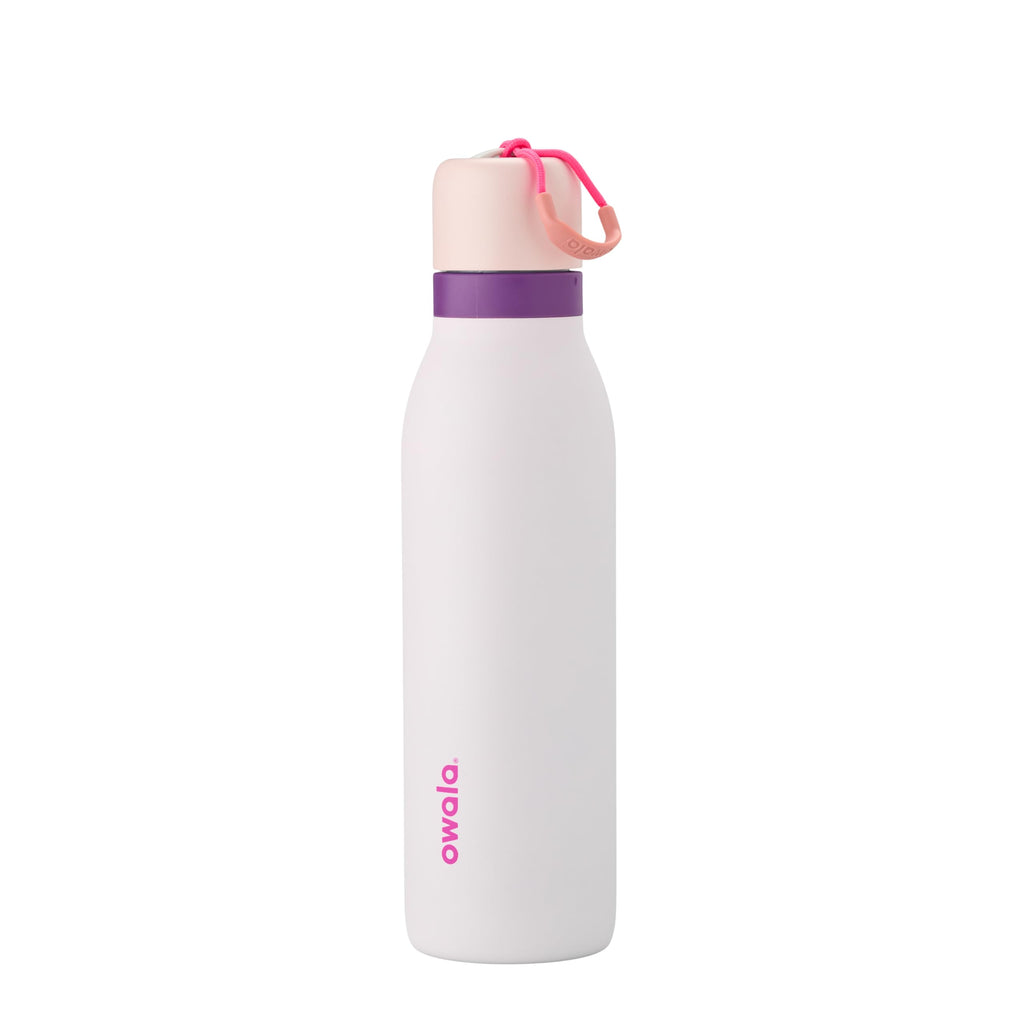 Owala FreeSip Twist Insulated Stainless Steel Water Bottle with Straw for Sports and Travel, BPA-Free, 24-oz, Purple/Purple (California Grapevine)