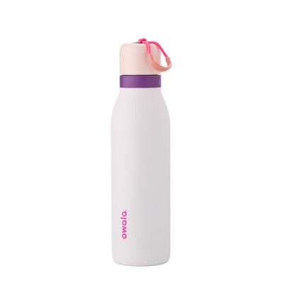 Owala FreeSip Twist Insulated Stainless Steel Water Bottle with Straw for Sports and Travel, BPA-Free, 24-oz, Purple/Purple (California Grapevine)