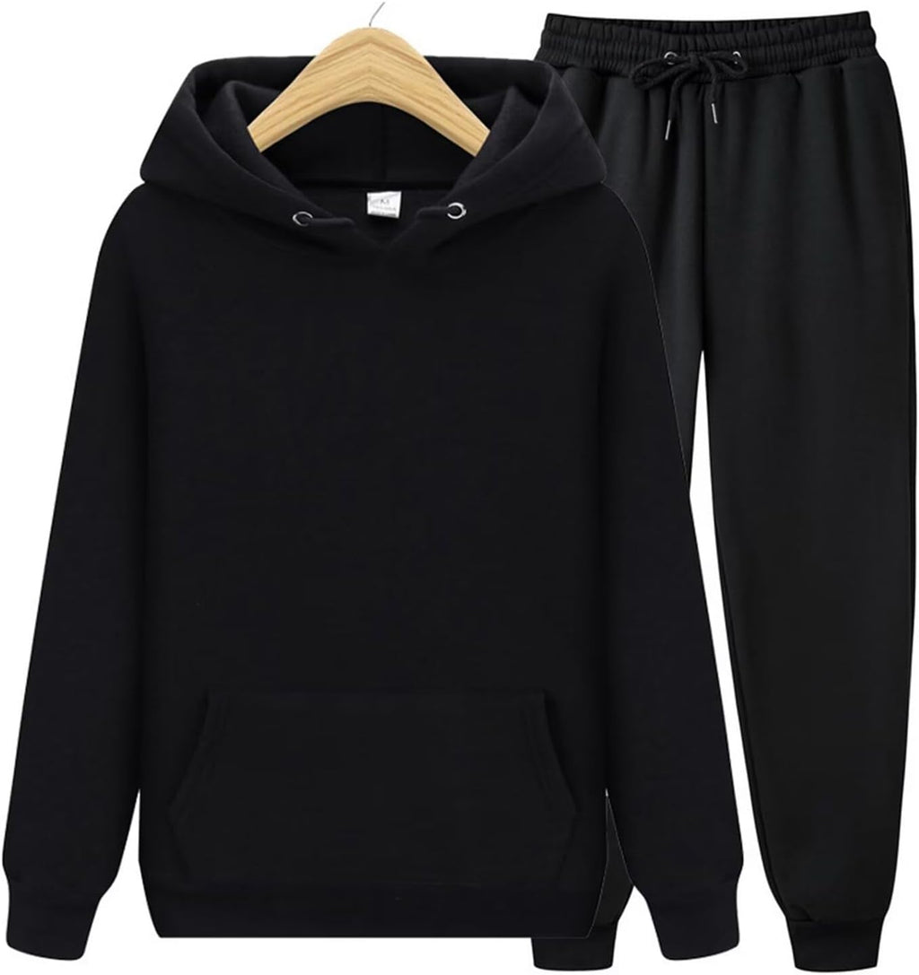 CHAIRAY Women's Hoodie Tracksuit Sweatsuits for Mens Set 2 Piece Hooded Sweatshirts and Sweatpant Sets Jogger Sweatsuit