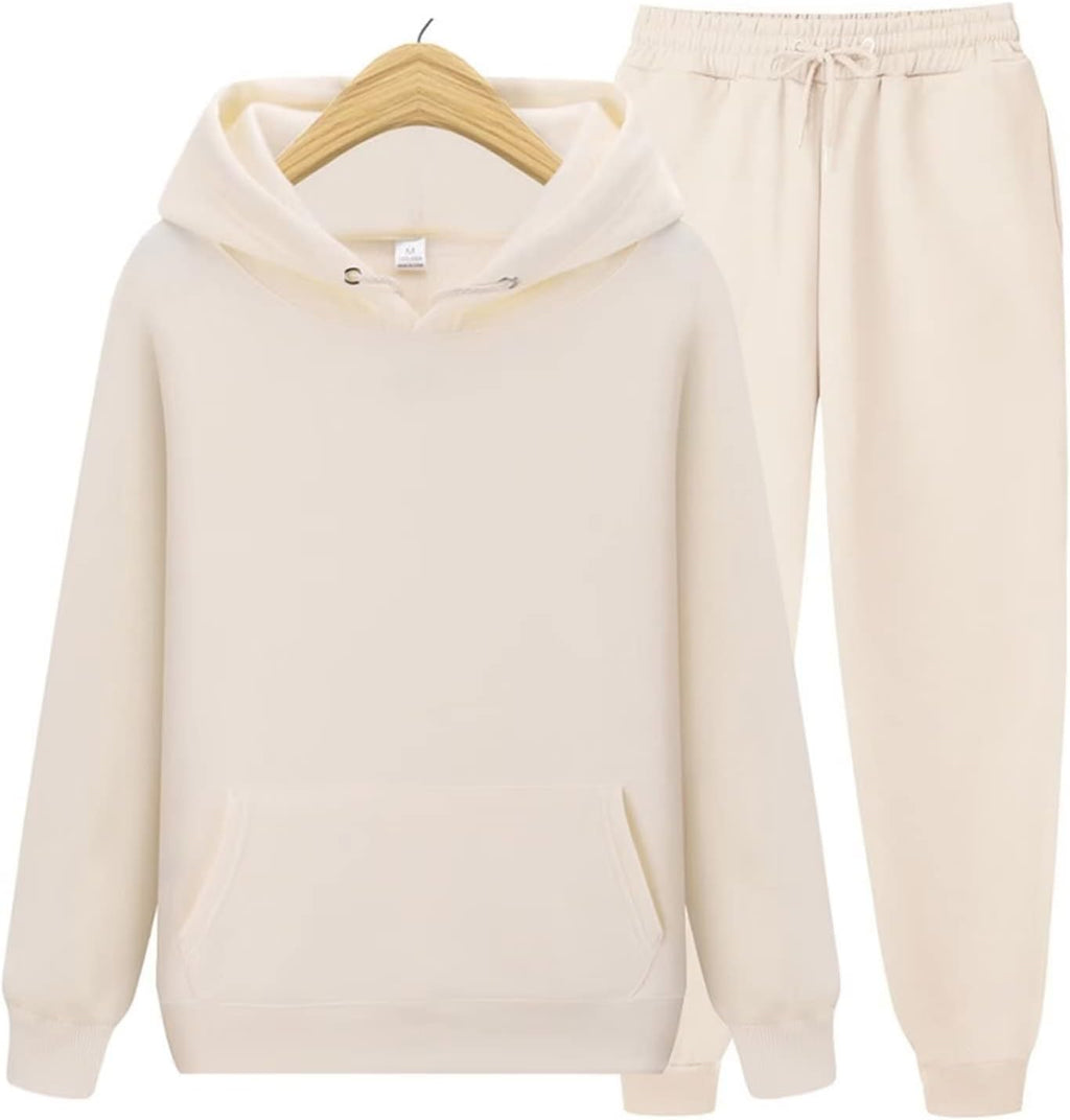 CHAIRAY Women's Hoodie Tracksuit Sweatsuits for Mens Set 2 Piece Hooded Sweatshirts and Sweatpant Sets Jogger Sweatsuit