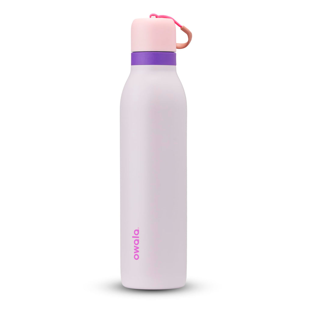 Owala FreeSip Twist Insulated Stainless Steel Water Bottle with Straw for Sports and Travel, BPA-Free, 24-oz, Purple/Purple (California Grapevine)
