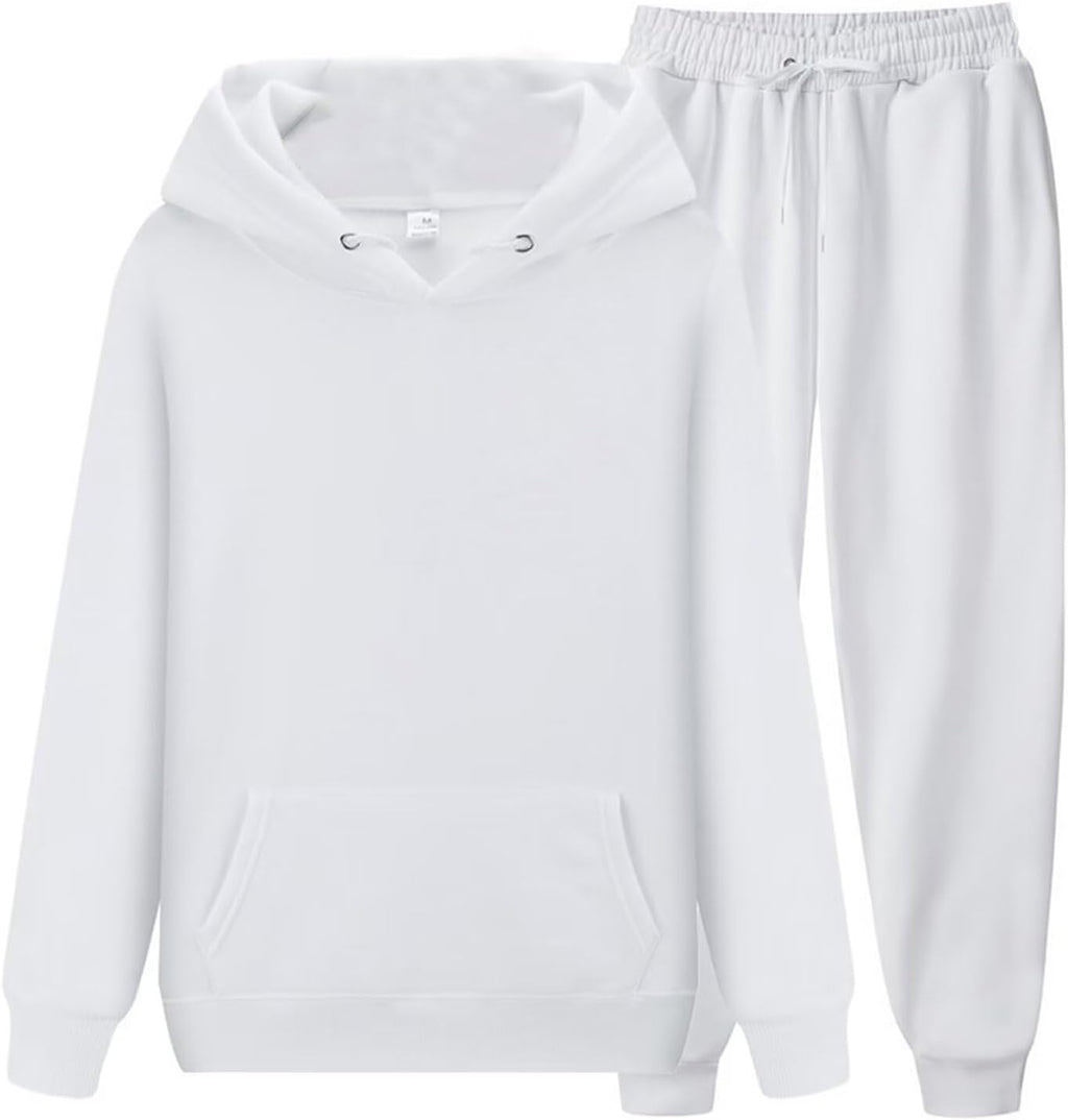 CHAIRAY Women's Hoodie Tracksuit Sweatsuits for Mens Set 2 Piece Hooded Sweatshirts and Sweatpant Sets Jogger Sweatsuit