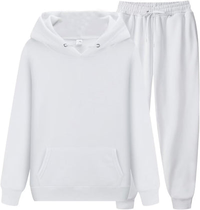 CHAIRAY Women's Hoodie Tracksuit Sweatsuits for Mens Set 2 Piece Hooded Sweatshirts and Sweatpant Sets Jogger Sweatsuit