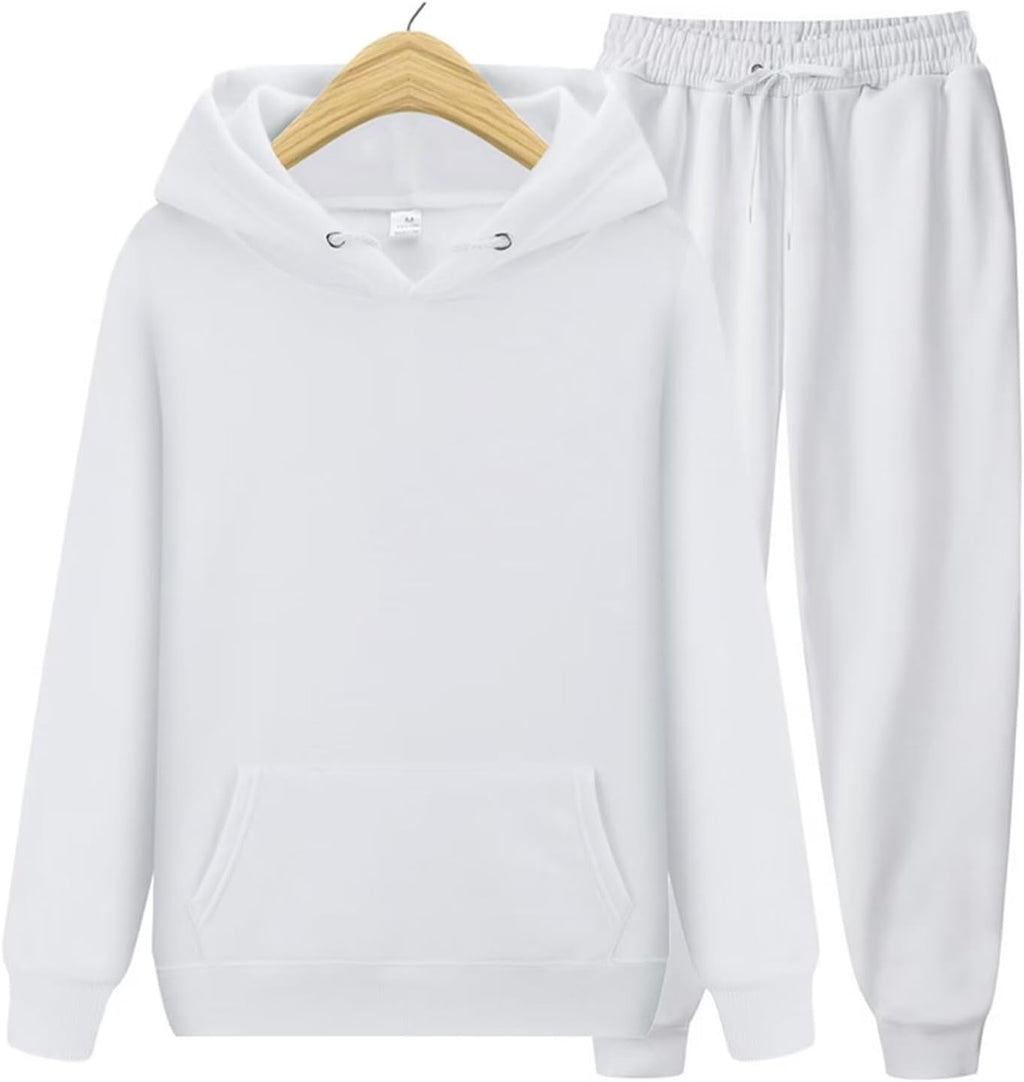 CHAIRAY Women's Hoodie Tracksuit Sweatsuits for Mens Set 2 Piece Hooded Sweatshirts and Sweatpant Sets Jogger Sweatsuit