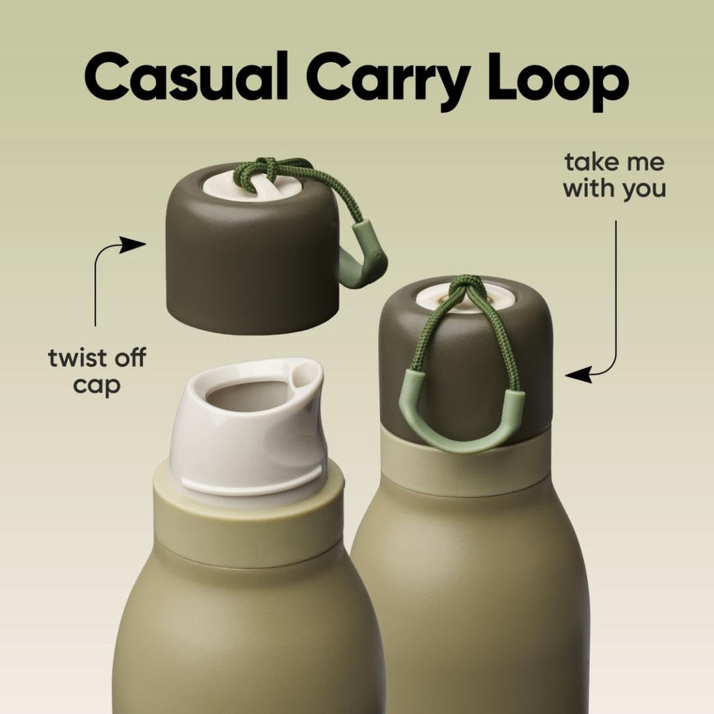 Owala FreeSip Twist Insulated Stainless Steel Water Bottle with Straw for Sports and Travel, BPA-Free, 24-oz, Purple/Purple (California Grapevine)