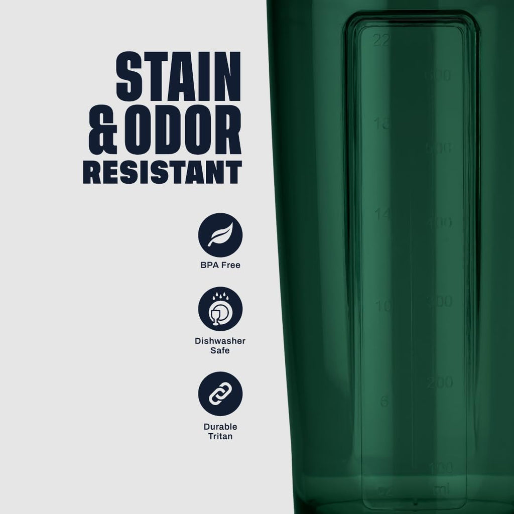 BlenderBottle Shaker Bottle Pro Series Perfect for Protein Shakes and Pre Workout, 28-Ounce, Black