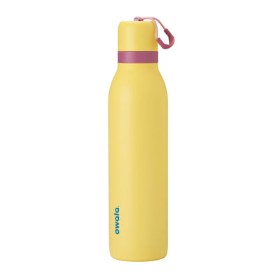 Owala FreeSip Twist Insulated Stainless Steel Water Bottle with Straw for Sports and Travel, BPA-Free, 24-oz, Purple/Purple (California Grapevine)