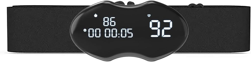 Heart Rate Monitor Chest Strap with Digital Display, BLE and ANT+ Heart Rate Monitor Compatible with Polar/Strava/Peloton