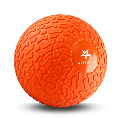 Yes4All Upgraded Fitness Slam Medicine Ball 10lbs for Strength, Power Workout | Exercise, Workout Ball | Orange Beast