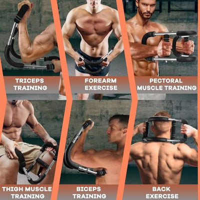 Twister Arm Trainer, 20-120 lb Adjustable Chest Workout Equipment, Gifts for Men Women, Forearm Strengthener Arm Exercise Equipment Ideas Gifts for Dad Husband,Chest Trainer for Home Workout Equipment