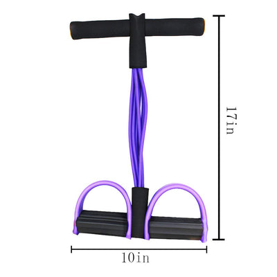Multifunction Tension Rope, 6-Tube Elastic Yoga Pedal Puller Resistance Band, Natural Latex Tension Rope Fitness Equipment, for Abdomen/Waist/Arm/Leg Stretching Slimming Training