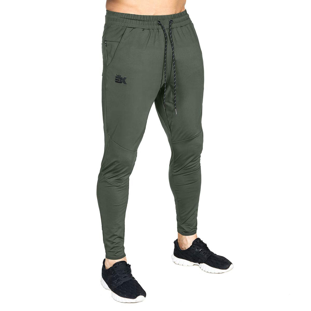 BROKIG Mens Lightweight Gym Jogger Pants,Men's Workout Sweatpants with Zip Pocket