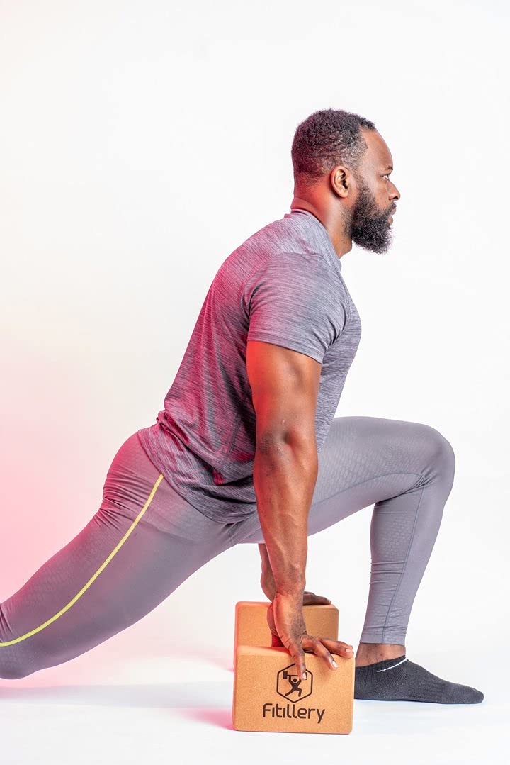 Yoga Block, Resilient Material, Easy to Grip, Comfortable Edges - 2 PACK