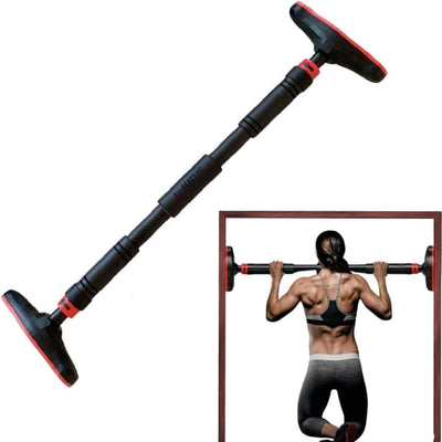 Japard Pull Up Bar for Doorway, Strength Training without Screws, Adjustable Door Frame 27"-41" Width, No-Damage Hanging Equipment for Home Gym, Upper Body Workout