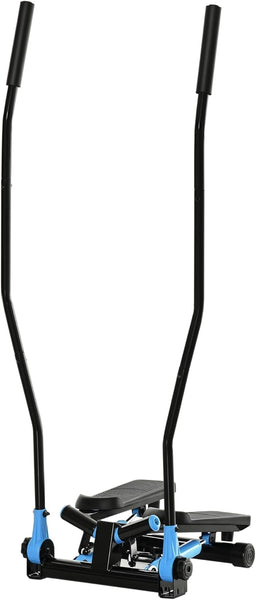 Soozier Twist Stair Stepper Machine with Rocking Handlebars, Cardio Climber Exercise Equipment with Hydraulic Resistance, LCD Display for Home Workout Exercise