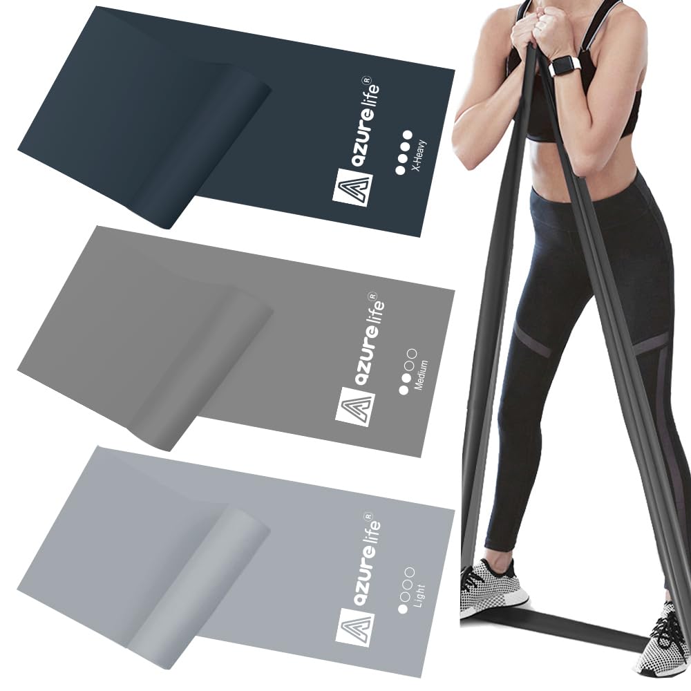 Resistance Bands,Professional Long Non-Latex Elastic Stretch Bands,Exercise Bands for Physical Therapy, Yoga, Pilates, Rehab, at-Home or The Gym Workouts, Strength Training