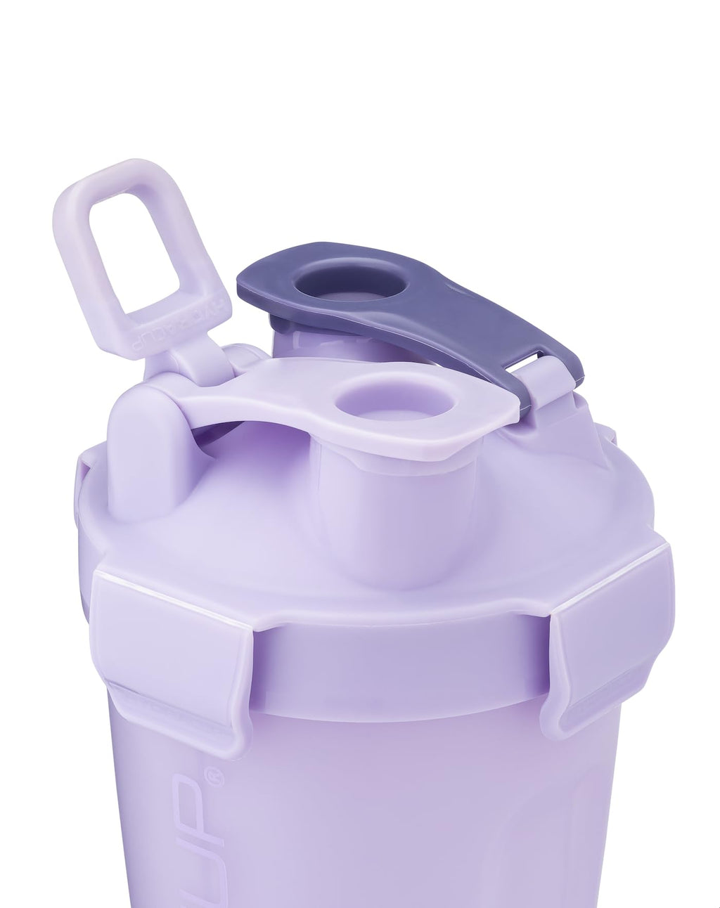 Hydra Cup DualShaker Pro 32 oz Shaker Bottle for Protein Shakes, Shaker Cup w/Handle & Ball Blender Whisks, Dual Mixing Shaker Bottle with Storage, 2 in 1, for Travel To Go, BPA Free (White)