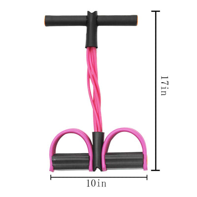 Multifunction Tension Rope, 6-Tube Elastic Yoga Pedal Puller Resistance Band, Natural Latex Tension Rope Fitness Equipment, for Abdomen/Waist/Arm/Leg Stretching Slimming Training