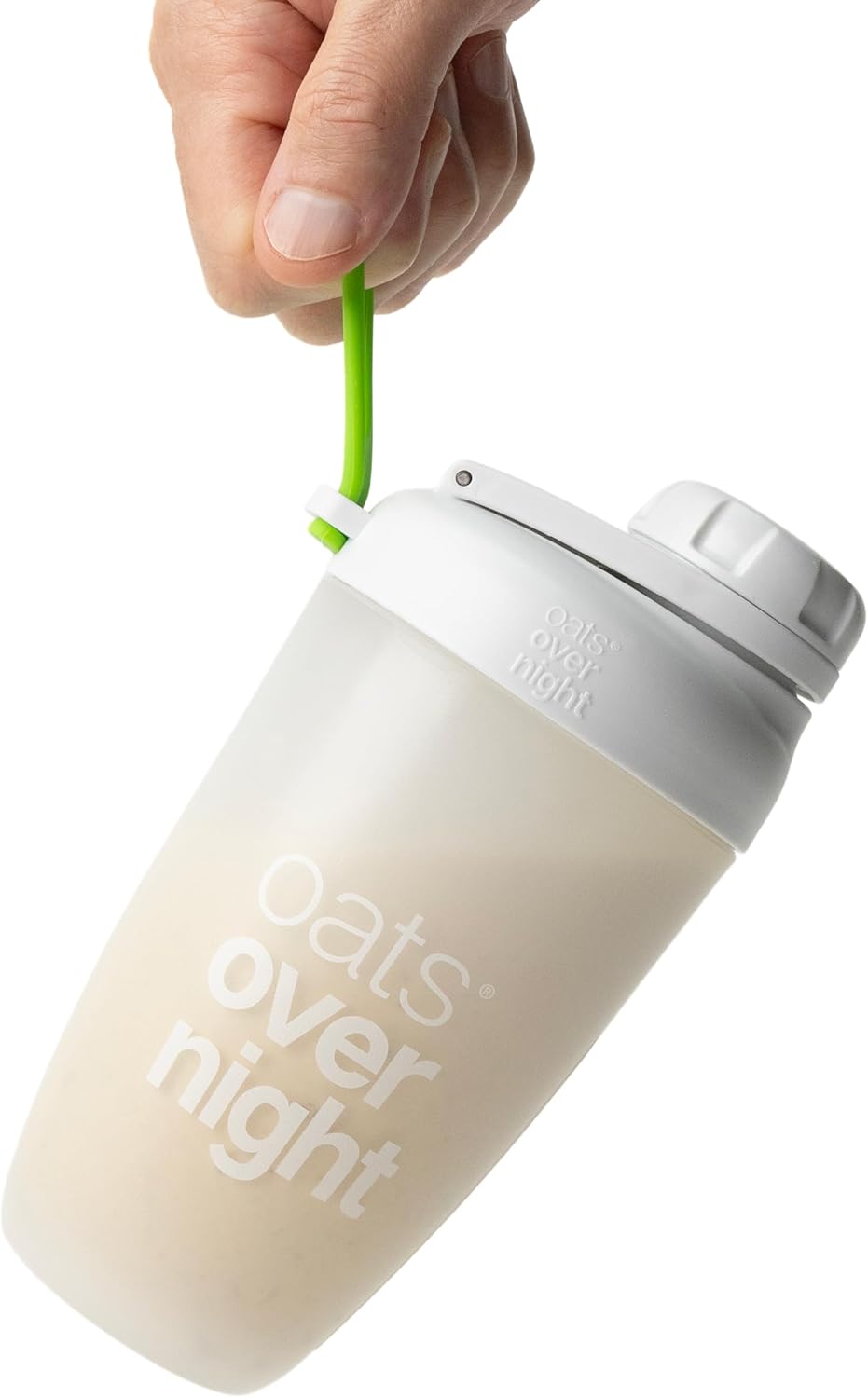 Oats Overnight Shaker Bottle – Leakproof Shaker Cup with Secure Screw Cap & Fill Line, Dishwasher Safe – Mixing Cup, Protein Shakes, Oatmeal, Breakfast On-the-Go & Travel