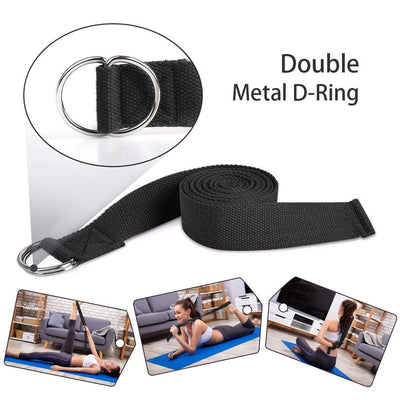 2 Pack Yoga Blocks 9"x 6"x 4" EVA Foam Blocks with Strap, High Density Block for Support and Deepening Poses