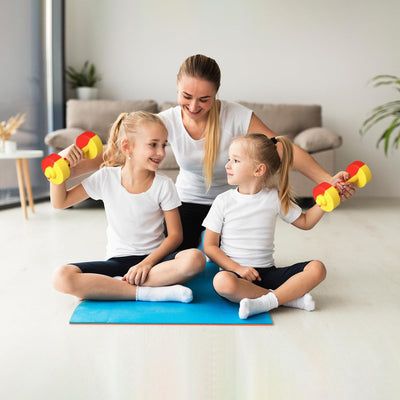 Kids Dumbbell Toy 1 Pair Kids Weight Lifting Set Plastic Dumbbell Toy Gym Sports Workout Equipment for Kids