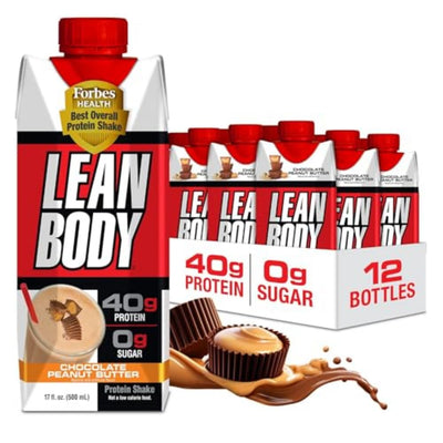 Labrada Lean Body Ready-to-Drink Cookies and Cream Protein Shake, 40g Protein, Whey Blend , 0 Sugar, Gluten No, 22 Vitamins & Minerals, (Recyclable Carton & Lid - Pack of 12) LABRADA , 17 Fl Oz (Pack of 12)