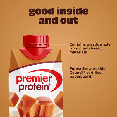 Premier Protein Shake, Vanilla, 30g Protein, 1g Sugar, 24 Vitamins & Minerals to Support Immune Health, 11 fl oz, Pack of 12 (Packaging May Vary)