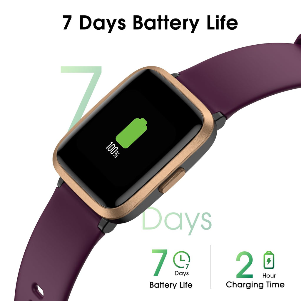 Smart Watch, Fitness Tracker with Heart Rate Monitor, Blood Oxygen, Sleep Tracker, 41mm Touchscreen Smartwatch for Android iOS Swimming Waterproof Pedometer Step Calories Tracker for Women Men