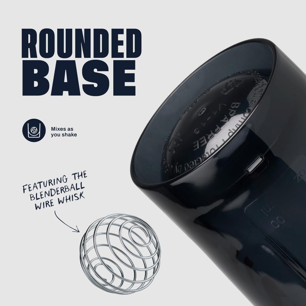 BlenderBottle Shaker Bottle Pro Series Perfect for Protein Shakes and Pre Workout, 28-Ounce, Black