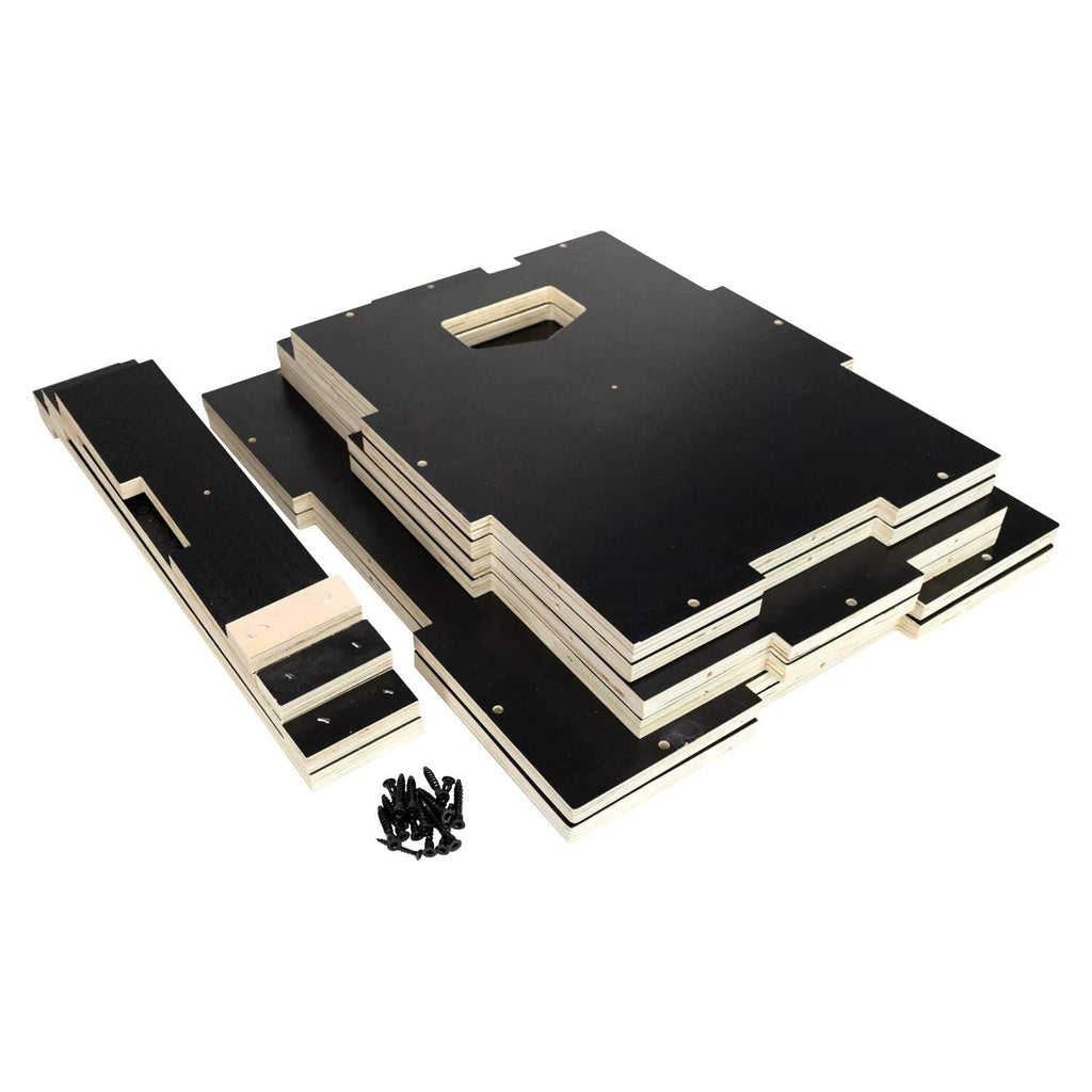 Ultra Fitness Gear Wooden Plyo Box, 31 Plyometric Jump Training Squat, Step Up, Jumps & More Workout Size S, M, L, XL