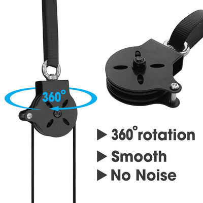 Yes4All Cable Machine Attachment, Row Handles, Tricep Rope, Straight Bar, V Bar, LAT Pulldown Accessories Load 880 LB for Home Gym