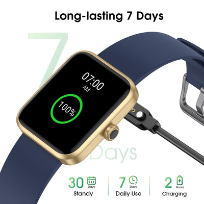 Smart Watch for Women Men, Fitness Tracker Watch with Heart Rate Monitor, Sleep, Blood Oxygen Tracker, 5ATM Waterproof Smartwatch Sports Watch Compatible with Android iOS Phones Step Calories Counter