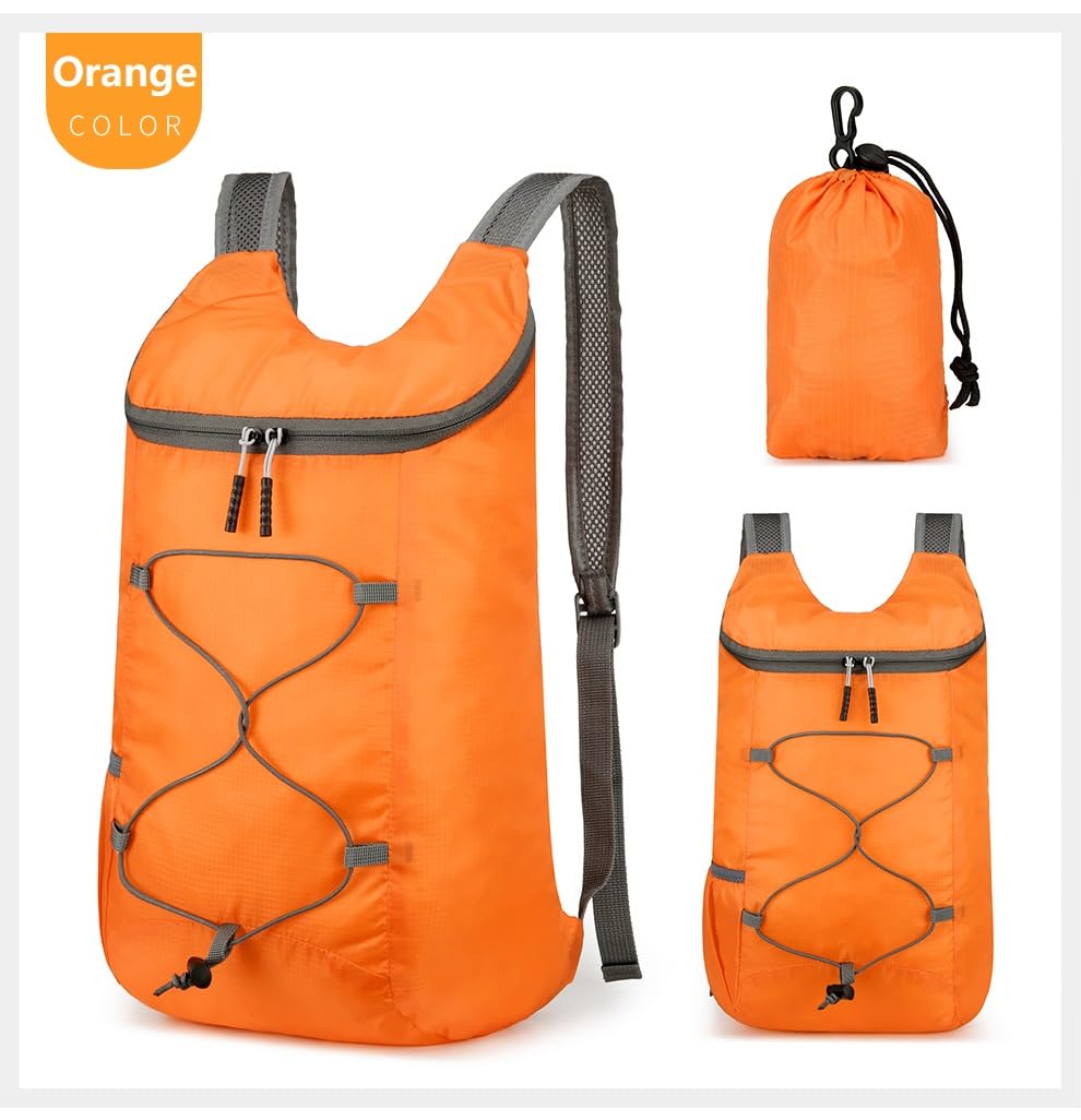 16L Lightweight Foldable Hiking-Backpack Small Packable-Daypack For Travel,Ultralight Water-Resistant Gym Bag Men Women Easy Carry-on (Royal Blue)