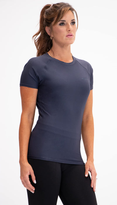 DEVOPS 3 Pack Women's Compression Shirt Dry Fit Short Sleeve Running Athletic T-Shirt Workout Tops