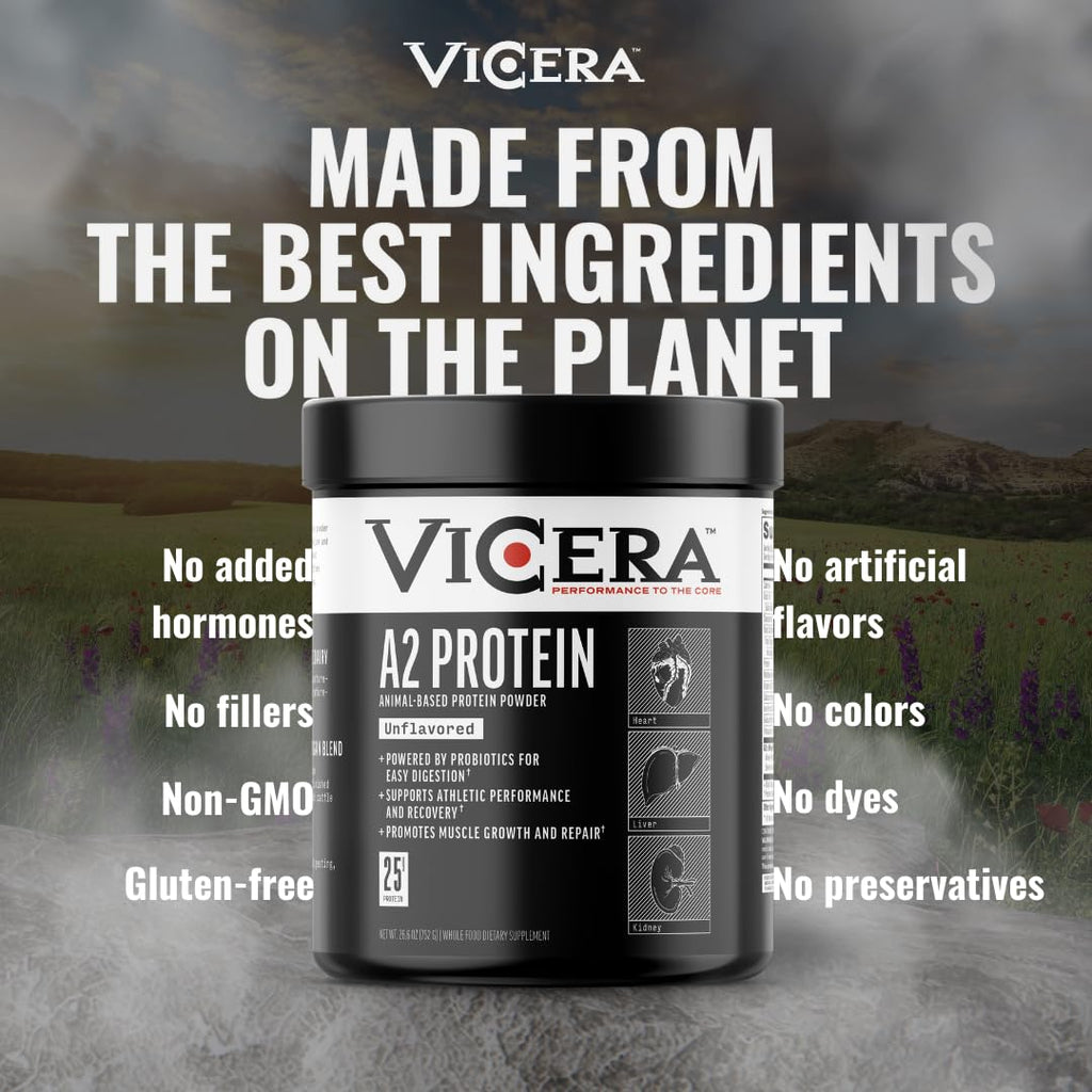 A2 Protein Powder, Peppermint Milkshake, 25 G Protein per Serving, Organic A2/A2 Whey Casein Blend With Probiotics and Celtic Sea Salt, Gluten Free Workout Supplement, Non GMO, 20 Serv, 27.4 Oz