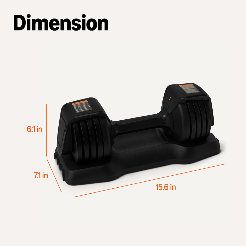 Amazon Basics Adjustable Dumbbell, 25 lb